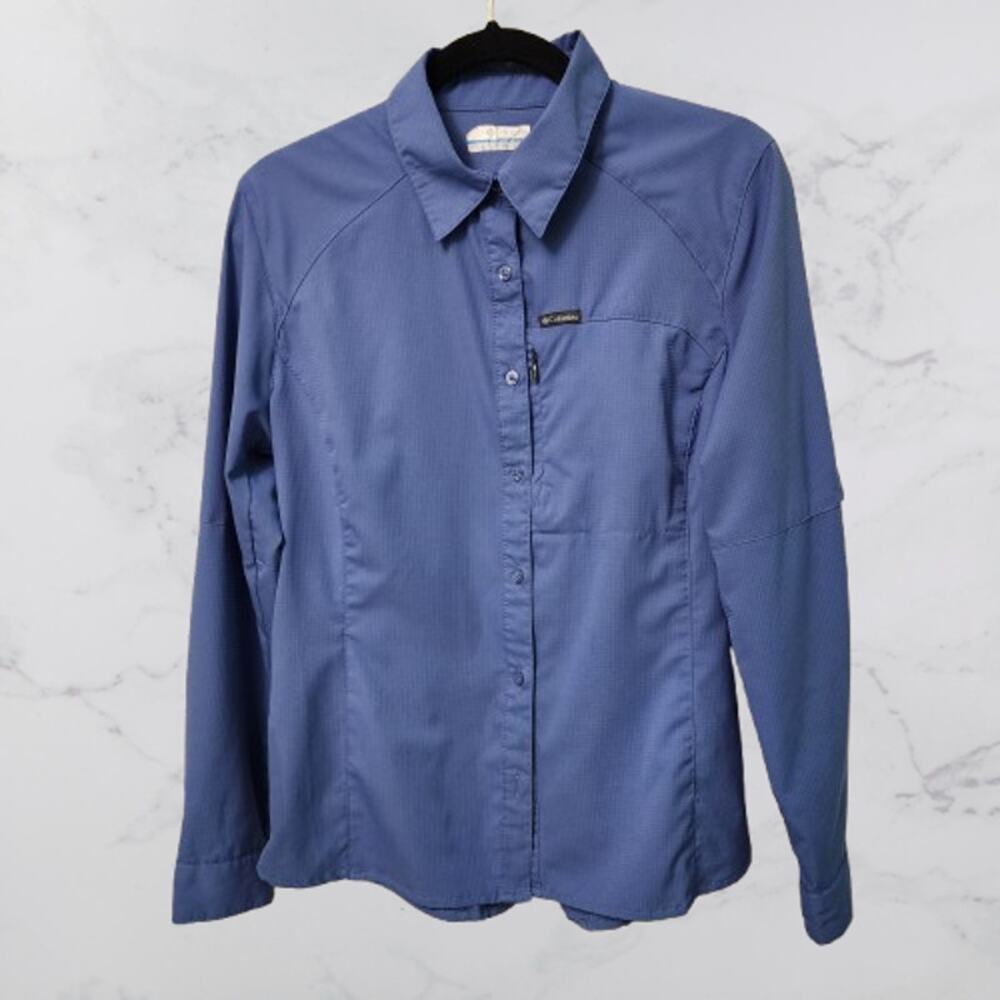 Columbia Sportswear Blue Vented Long Sleeve Top Medium